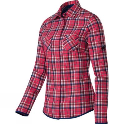 Camisa Mammut Ascona Manga Larga Mujer Rojas - Chile TRP579413